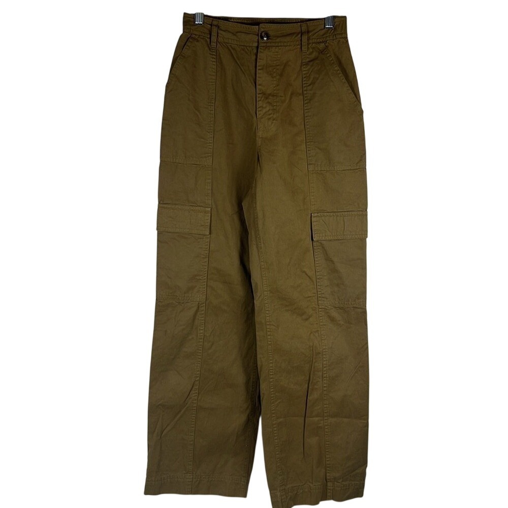 Altar'd State Wide Leg High Waist Cargo‎ Pant Brown Size Small